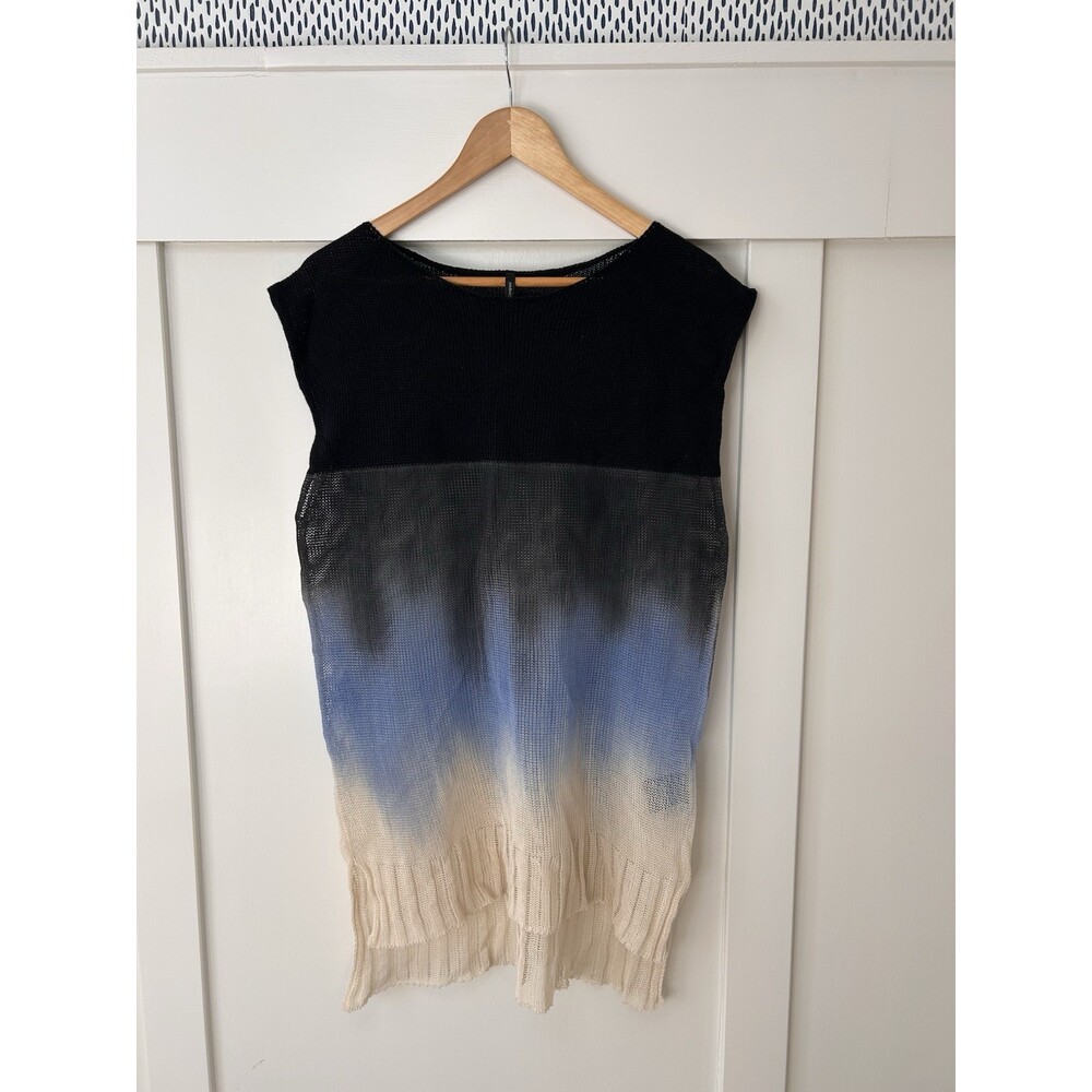 ISSEY MIYAKE Women's Ombre Knit Pleated Sleeveless Sheath Dress 3
